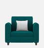 Denmark Fabric 1 Seater Sofa in Sea Green Colour