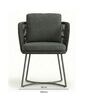 Dennis Wicker 6 Seater Dining Set In English Grey Finish