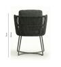 Dennis Wicker 6 Seater Dining Set In English Grey Finish