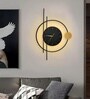 Denric LED Wall Lamp with Clock Modern Decorative Wall Light with 3 Light Modes (Warm, Natural & Cool White) | Bedroom, Living Room & Bedside | 1Year Warranty