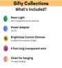 Dentist Tooth  (W 12 x H 12) Acyrlic & Silicone LED Neon Light (Multicolor)