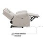 Denver American Power Motion Recliner 1 Seater In Beige Colour