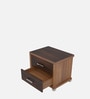 Denver Bedside Table In Leon Teak Finish