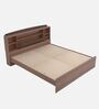 Denver King Size Bed in Teak Finish