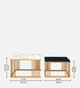 Denver Marble Nest Of Tables in Gold Finish