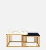 Denver Marble Nest Of Tables in Gold Finish