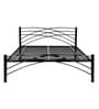 Metallika Denver Queen Size Bed in Black Finish