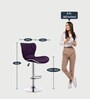 Denver Revolving Bar Stool in Purple