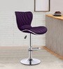 Denver Revolving Bar Stool in Purple
