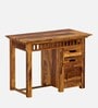Denver Writing Table In Natural Teak Finish