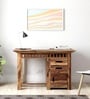Denver Writing Table In Natural Teak Finish