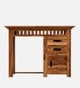 Denver Writing Table In Natural Teak Finish