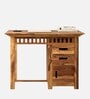 Denver Writing Table In Natural Teak Finish
