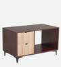 Denzel Coffee Table In Brown & Teak Finish with Drawers