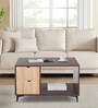 Denzel Coffee Table In Brown & Teak Finish with Drawers