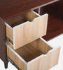 Denzel Coffee Table In Brown & Teak Finish with Drawers