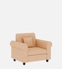 Derado Fabric 1 Seater Sofa in Cosmic Beige Colour