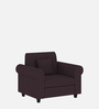 Derado Fabric 1 Seater Sofa in Cara Brown Colour