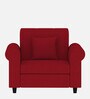 Derado Fabric 1 Seater Sofa in Blood Maroon Colour