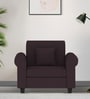 Derado Fabric 1 Seater Sofa in Cara Brown Colour