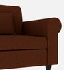Derado Fabric 1 Seater Sofa in Coffee Brown Colour