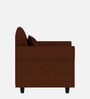 Derado Fabric 1 Seater Sofa in Coffee Brown Colour