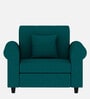 Derado Fabric 1 Seater Sofa in Sea Green Colour