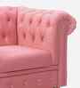 Derby Velvet Fabric 1 Seater Sofa in Blush Pink Color