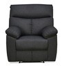 Derek 1 Seater Fabric Manual Recliner in Brown Colour