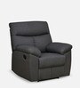 Derek 1 Seater Fabric Manual Recliner in Brown Colour