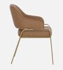 Derome Leatherette Arm Chair in Tan Colour