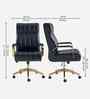 Derrus Leatherette Executive Chair In Black Colour