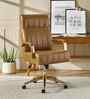 Derrus Leatherette Executive Chair In Tan Colour