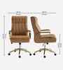 Derrus Leatherette Executive Chair In Tan Colour