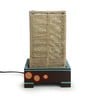 Desert Glow Brown Jute Shade Table Lamp with Dark Brown Base