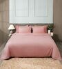 Desert Rose 300TC 100% Cotton Flat Chekered Super King Bedsheet with 2 Pillow Covers