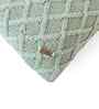 Desert Sage 100% Cotton Crest16X16 Inches Knitted Cushion Cover
