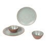Desert Sand Brown Ceramic 4 Pcs Dinner Set