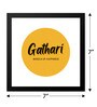 The Egyptian Prints Yellow Paper & Wood Framed People and Places Art Print Set of 2