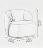 Designer 1 Seater Sofa In Grey Color