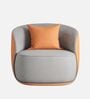 Designer 1 Seater Sofa In Grey Color
