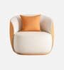Designer 1 Seater Sofa In White Color