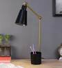 Potterybarn Black Study Lamp With Metal Base