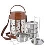 Designer Brown Stainless Steel Lunch Box