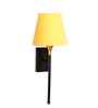 Designer Conical Fabric Shade with Metal Base   Premium Wall Lamp-(Yellow)