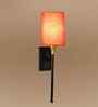 Designer Cotton Shade Metal Wall Light   Perfect for Hallway, Living Room & Bedroom-(Orange)