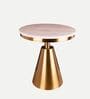 Designer End Table In Gold Finish
