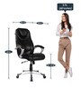 Designer Leatherette Executive Chair In Black Colour
