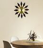 Designer Gold & Black Iron Novelty Wall Clock