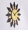 Designer Gold & Black Iron Novelty Wall Clock